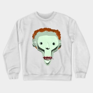 Green Skull Man Crewneck Sweatshirt